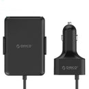 ORICO 52W 5 Port QC3.0 Car Charger with Extension Cord USB Quick Charger For iPhone 7 Samsung Xiaomi