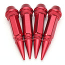 4pcs Aluminum Tire Dustproof Wheel Stem Valve Caps Car Auto Bike Spike Shape