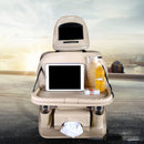 Car Seat Back Leather Kids Organizer Tidy Pocket Storage Bag Travel Holder Table