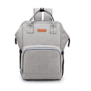 Multifunctional Mummy Backpack Waterproof USB Charging Port Baby Diape Mom Bag