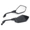 8mm/10mm Motorcycle Mirrors Scooter E-Bike Rearview Mirror Orthodontic Positive With Carbon Fiber Shell