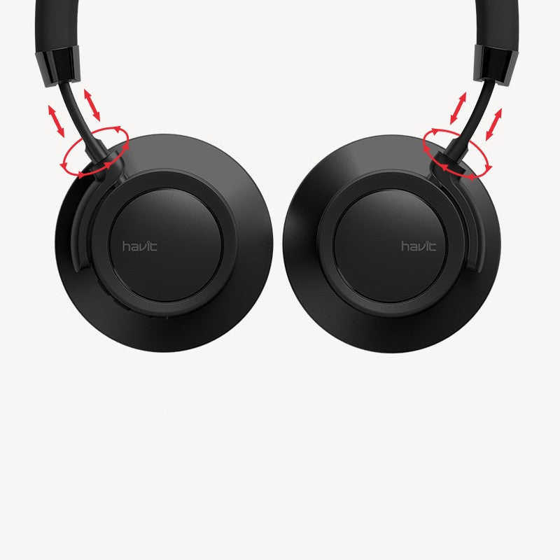 Havit I18 Wireless bluetooth Headphone Heavy Bass Noise Cancelling Stereo Soft Headset with Mic