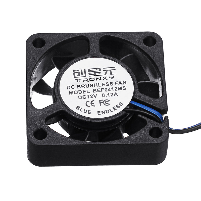 TRONXY DC 12V 0.12A Blue 4010 Brushless Cooling Fan With 2M Cable For 3D Printer Part