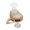 1/2Pcs Portable Digital Hearing Aid Enhancer Mini In-Ear Sound Voice Amplifier