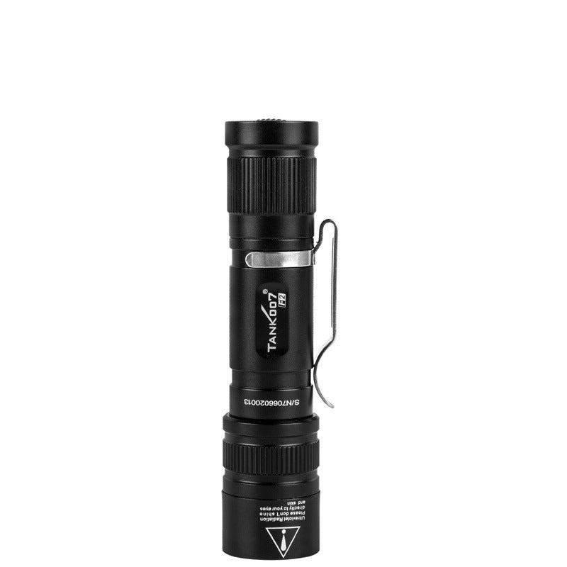 TANK007 F2 160Lumens White light LED and UV LED 2Modes Portable Zoomable LED Flashlight Outdoor Waterproof AA Led Torch