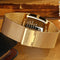WWOOR 8831 Square Dial Luminous Display Men Wrist Watch Mesh Steel Calendar Quartz Watch