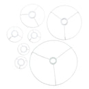 E27 9.5-40cm Circular Lampshade Frame Ring Set Lamp Light Shade DIY Kit
