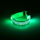 Leopard Hand Strap Wristband LED Reflective Light Shine Flash Glowing Luminous Armband Lights
