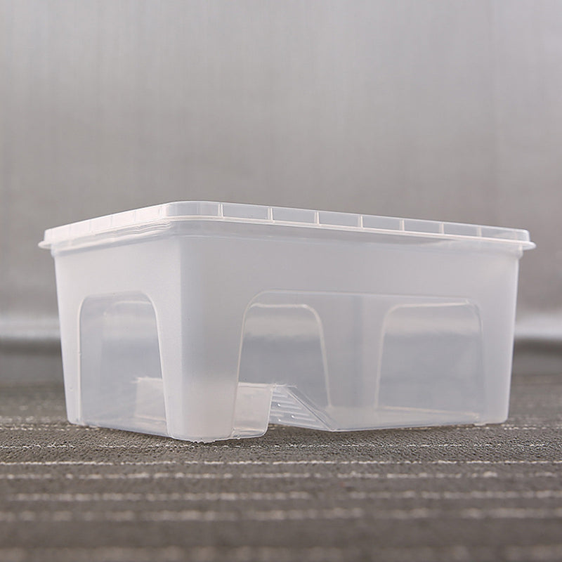 S/M/L Reptile Turtle Plastic Clear Breeding Feeding Box Aquarium Tank Platform Fish Feeder
