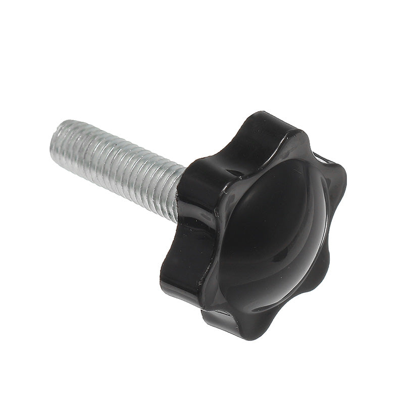 Suleve M8TS1 10Pcs M8 30mm Star Shape Head Thread Knurled Thumb Screw Clamping Grip Knob Screw
