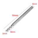 Drillpro 10pcs 3mm HRC58 3 Flutes End Mill Cutter Tungsten Carbide CNC Milling Cutter Tool for Aluminum