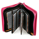 216 Slots Pencil Case Pencil Bag Large Capacity Bag PU Leather Zippered with Detachable Strap Stationary Supplies