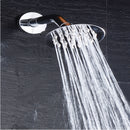 6 Inch Wall Mount Chrome Shower Arm Bathroom Shower Extension Head with Flange
