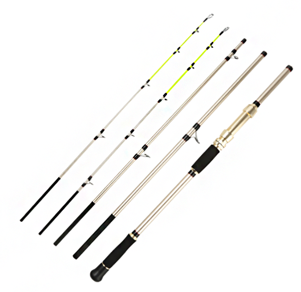 SGODDE 2.4/2.7/3.0m Fishing Rod 4 Sections Spinning Rod Max Power 15kg H XH Fishing Tackle