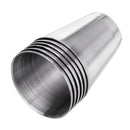 6Pcs Shooting Peg Position Finder Cup Stirrup Set Black Leather Hip Flask Shot