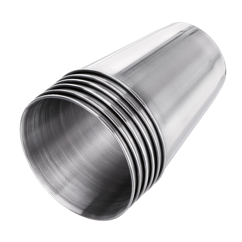 6Pcs Shooting Peg Position Finder Cup Stirrup Set Black Leather Hip Flask Shot