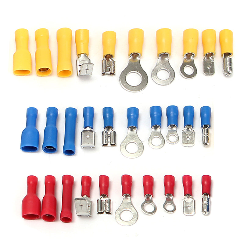 Excellway EC09 480Pcs Insulated Electrical Wire Connector Terminal Crimp Connectors Kit Box