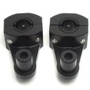 7/8 inch 22mm Motorcycle Handlebar Riser Handle Fat Bar Mount Clamps Bracket Black Aluminum