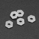 Suleve M2NN1 100Pcs M2 White Nylon Hex Nut Nuts