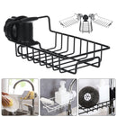 Stainless Steel Kitchen Sink Faucet Sponge Soap Drain Rack Storage Holder Shelf Storage Rack