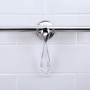 Clear Suction Attach Bathroom Shower Window Squeegee 12'' Blade Stainless Steel Plastic Cleaning Brush