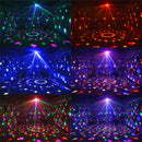 E27 RGB LED Bluetooth Speaker Bulb Crystal Ball Disco DJ KTV Stage Light Lamp AC85-265V