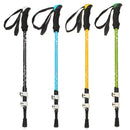 Adjustable 3-Section Hiking Walking Stick Trekking Pole Aluminum Alloy Alpenstock