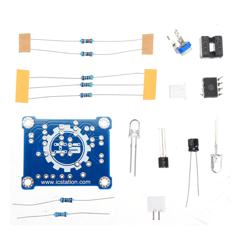 LM358 Breathing Light Parts LED Flash Light Electronic DIY Production Kit