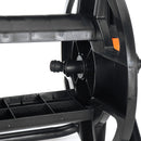 29x26x36cm Portable Black Garden Hose Reel For Hoses 12mm Inner Diameter Hoses Truck