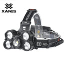 XANES 2503 1700 Lumens Cycling Headlamps 4 Switch Modes 5x T6 Light Three Focusing Methods Light