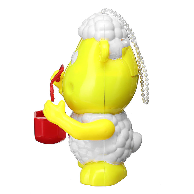 Kids Electric Bubble Tub Sheep Music Toys Automatic Shower Machine Blower Maker