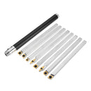 Drillpro Lathe Wood Turning Tool with Titanium Coated Wood Carbide Insert Cutter Square Shank Woodworking Tool