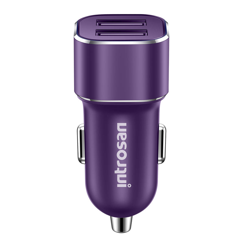 Introsan 4.8A Fast Charging Dual USB Car Charger for Samsung Xiaomi Huawei for iPhone