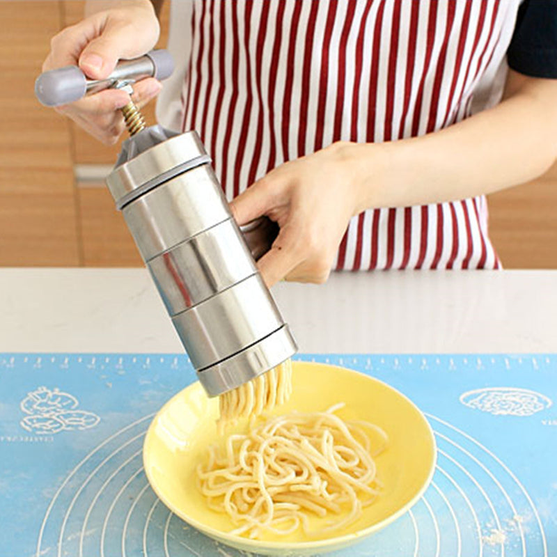 Noodle Maker Manual Press Machine Pasta Spaghetti Fruit Juicer Stainless Steel