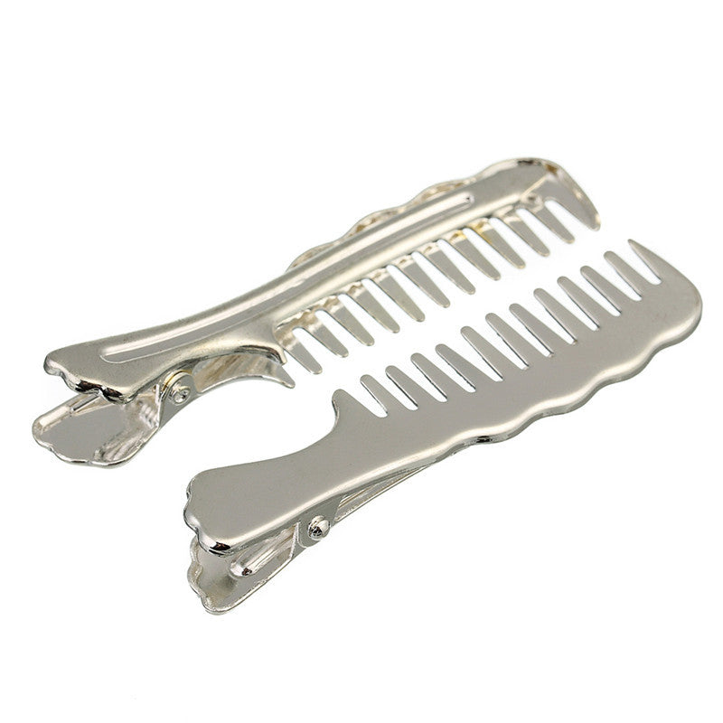 10pcs Comb Shape Alloy Hair Accessories Silver Antique Bronze Black Rhodium Color for Women Girls