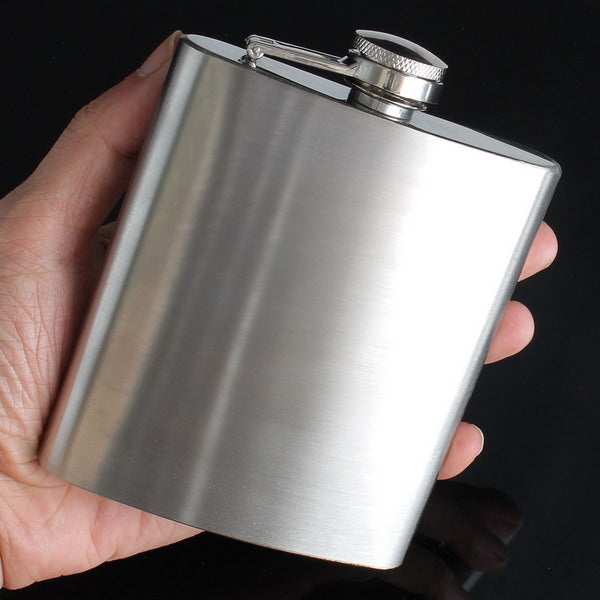 7oz Stainless Liquor flagon Retro Rum Whiskey Alcohol Pocket Flask with Funnel