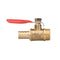 10mm Hose Barb to BSP Male Thread 1/2" 3/8" 1/2" Brass Inline Ball Valve Pipe Hose Coupler Adapter