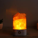 USB Power Supply Natural Himalayan Salt Lamp Unique Crystal Salts Night Light Home Bedroom Lighting