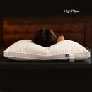 Honana PT-303 100% Feather Velvet Cotton Filled Bedding Soft Pillow White Healthy Nursing Neck Hotel Pillow