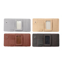 Universal Multi-function Car Sun Visor CD Clip Card Leather Bag Phone Sun Glassess Holder