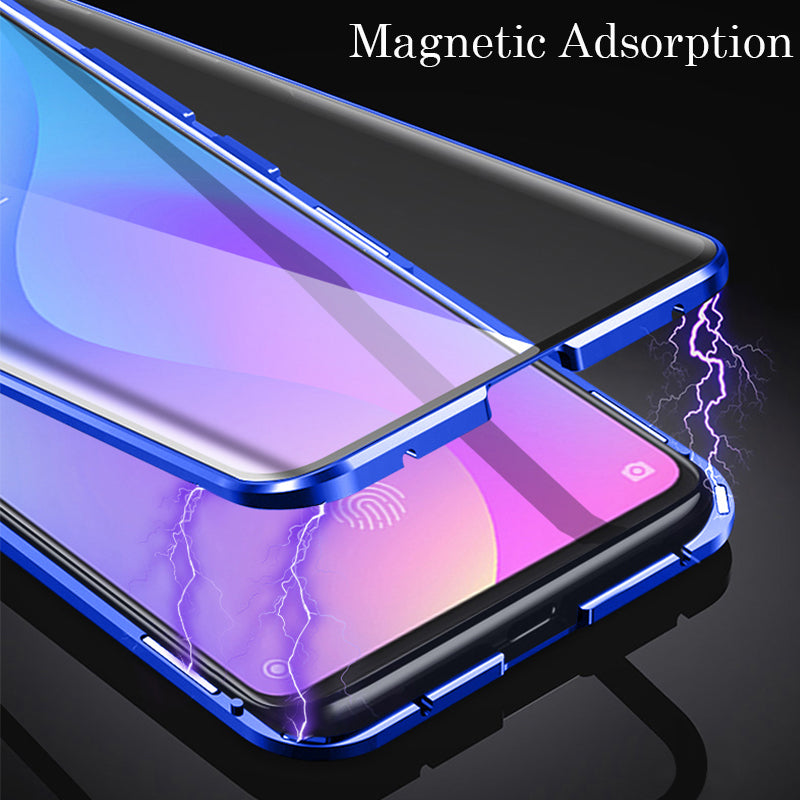 Bakeey 360 Front+Back Double-sided Full Body 9H Tempered Glass Metal Magnetic Adsorption Flip Protective Case For Xiaomi Pocophone F1