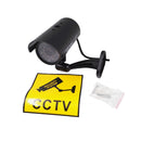 Waterproof Dummy CCTV CCD Bullet Camera with Flashing LED Light Outdoor Fake Simulation Camera