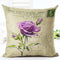 Vintage Flowers and Waist Square Floral Linen Cushion Cover Decorative Pillow Case Chair Seat