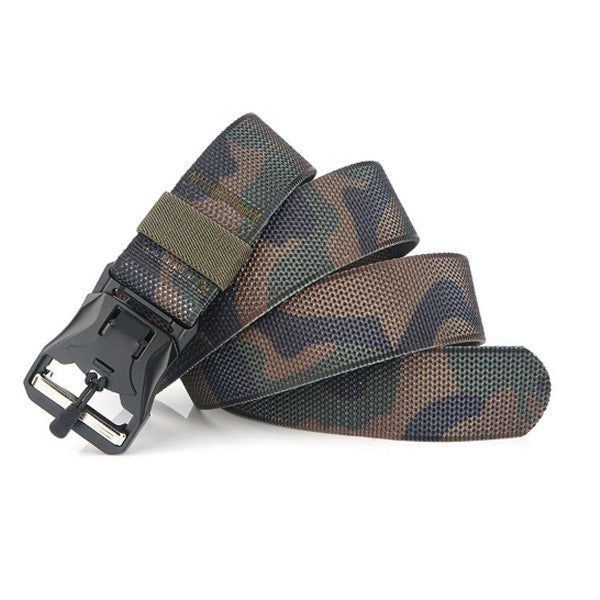 XMUND XM-TB01 125cm Punch Free Magnetic Buckle Belt Quick Release Nylon Leisure Belt Tactical Belt