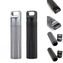 Aluminum EDC Survival Tools Kit Waterproof Seal Bottle Tank Capsule Storage Container