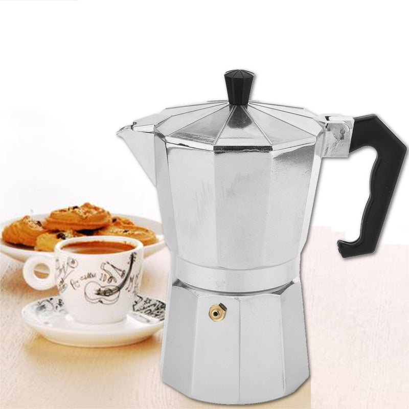 Moka Pot Stovetop Espresso Coffee Maker Latte 150/300/450ML