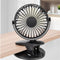 3 Speed USB/Battery Mini Fan Multi-purpose 360 Clip On Car Desk Table Laptop Cooling Fan