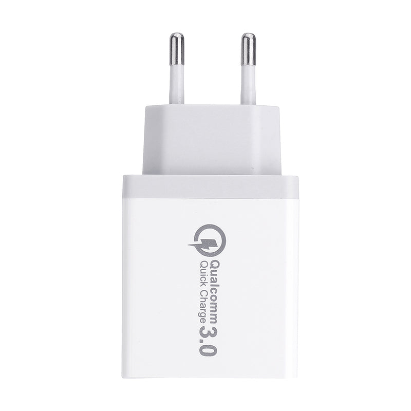 EU 30W QC 3.0 3 USB Ports Charger Power Adapter for Tablet Smartphone