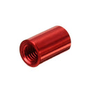 Suleve M3AR1 M3 Aluminum Alloy Standoff Studs 8-35mm Red Round PCB Board Spacers Standoffs 10pcs