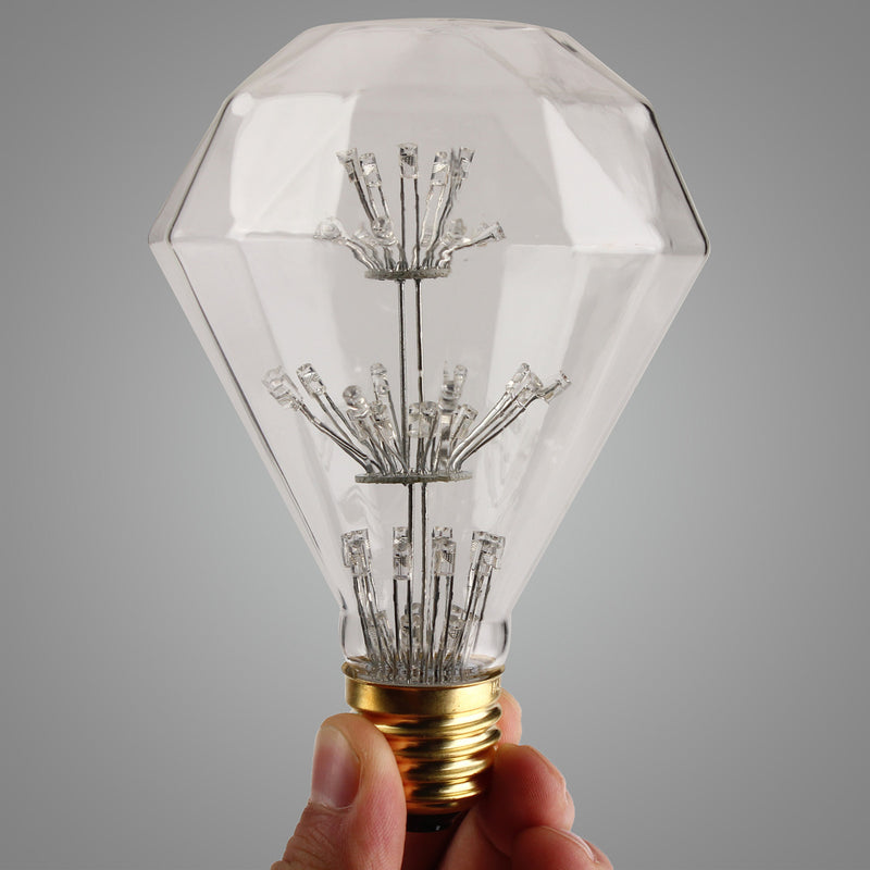 Kingso AC85-265V E27 3W RGB Gypsophila Edison Decorative LED Light Bulb for Holiday Home Indoor Use